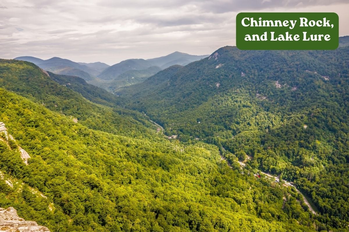 Lake Lure and Chimney Rock in NC
